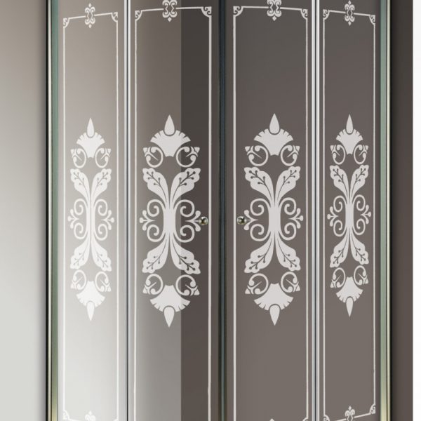 CEZARES - Душевой уголок  GIUBILEO-R-2-80-SCORREVOLE-CP-Br