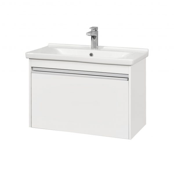 Тумба под раковину AQUATON Капри 80 белый глянец