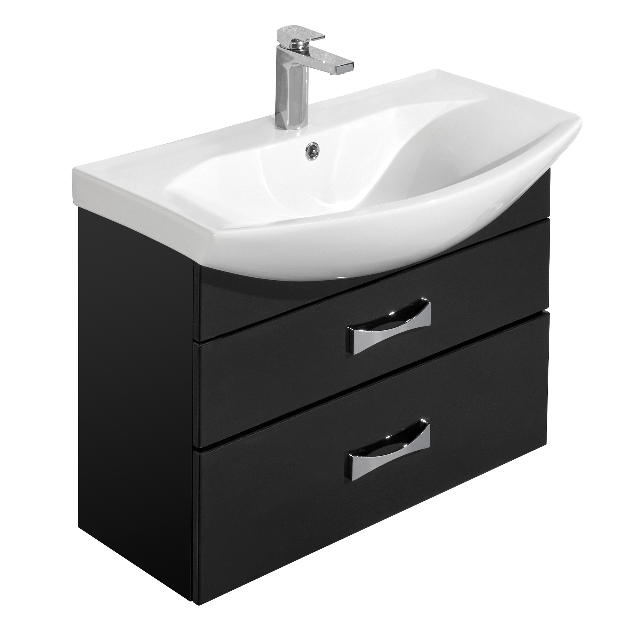 Тумба под раковину AQUATON Адель 80 черная