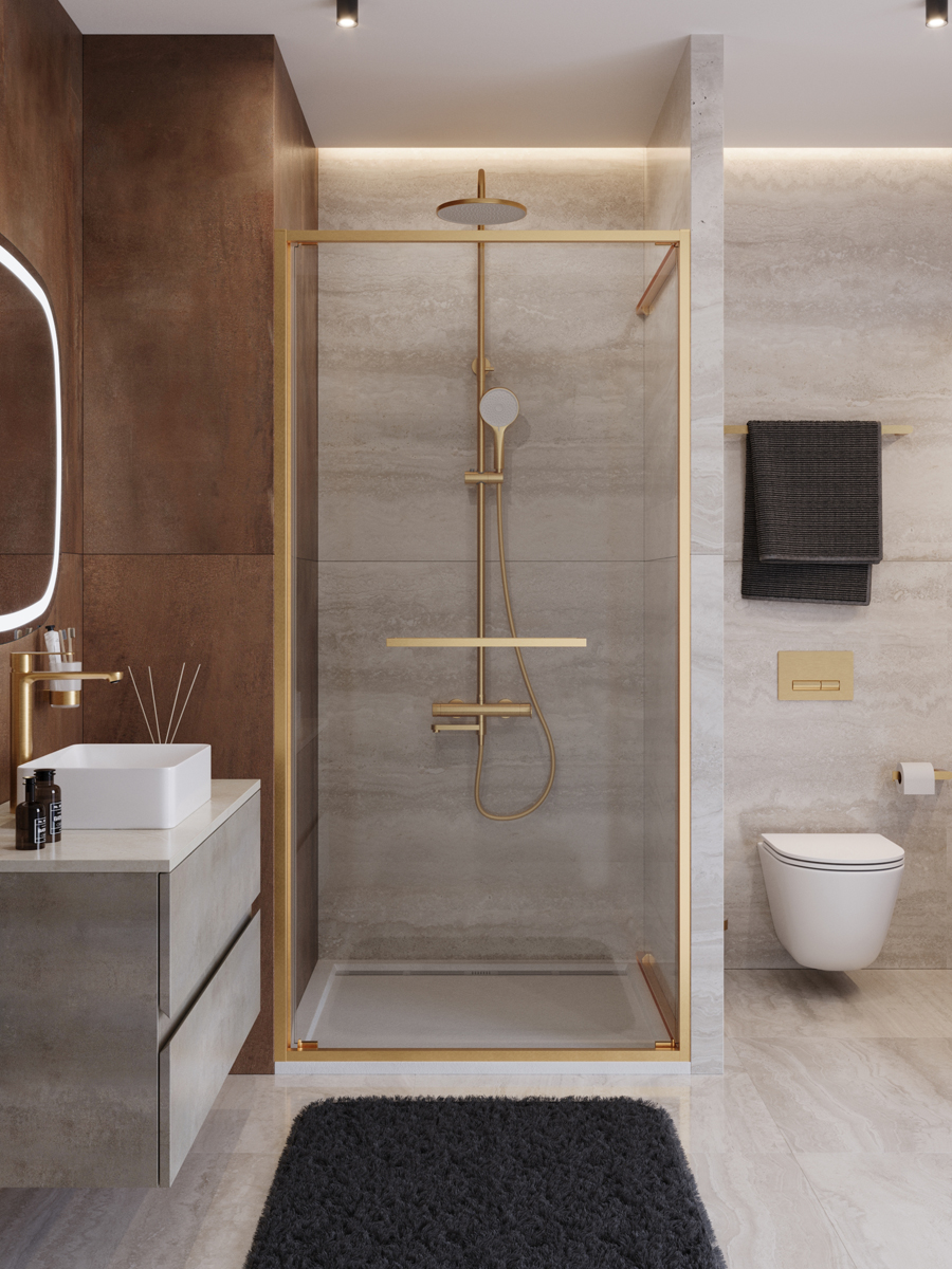 Душевая дверь CEZARES LUX-B-FS-1-100-C-BORO