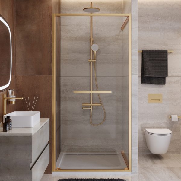 CEZARES - Душевая дверь  LUX-B-FS-1-90-C-BORO