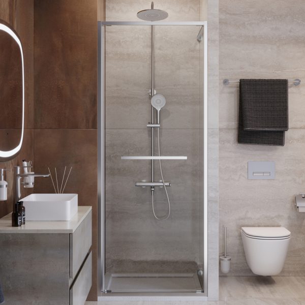 CEZARES - Душевая дверь  LUX-B-FS-1-80-C-CR