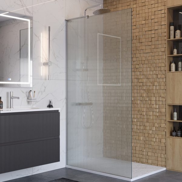 BelBagno - Душевая перегородка  UNO-L-1-TB-100-FL-Cr