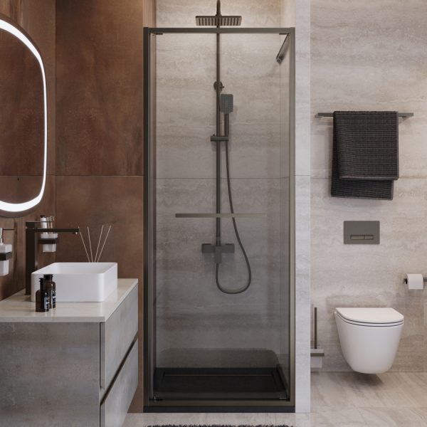 CEZARES - Душевая дверь  LUX-B-FS-1-80-C-GM