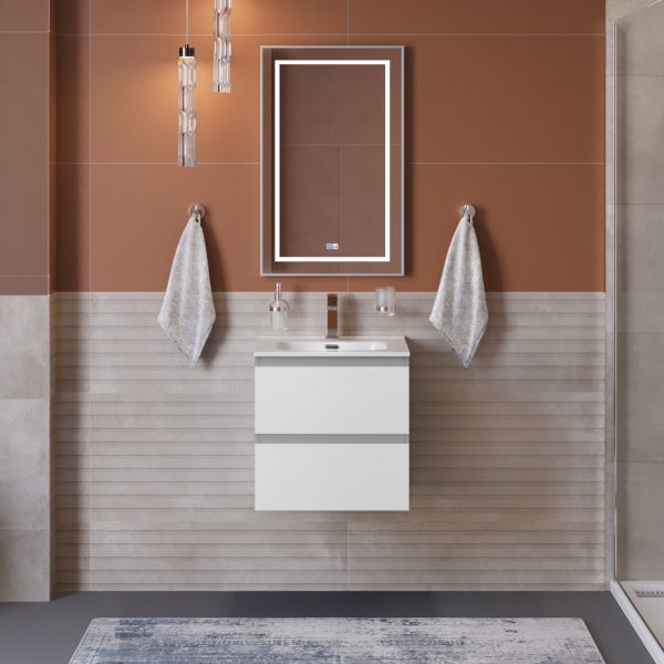 BelBagno - Тумба с раковиной подвесная  KRAFT 39 60 Bianco Opaco, раковина BB600/390ETL