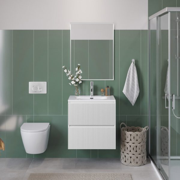 BelBagno - Тумба с раковиной подвесная  UNO 70 Bianco Opaco, раковина BB-8099-70